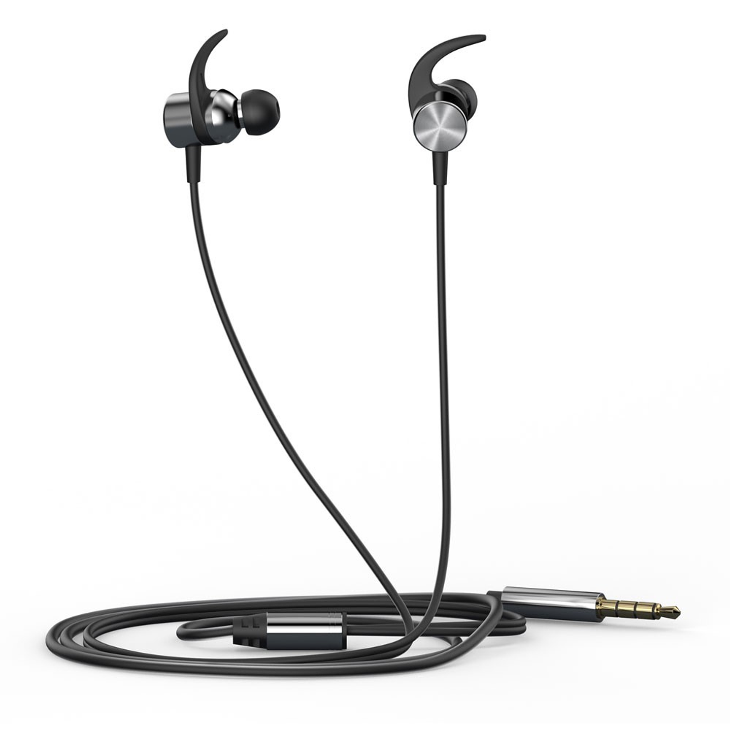 Audifonos HP In-ear con micrófono DHH-3114 Negro Jack 3.5 2