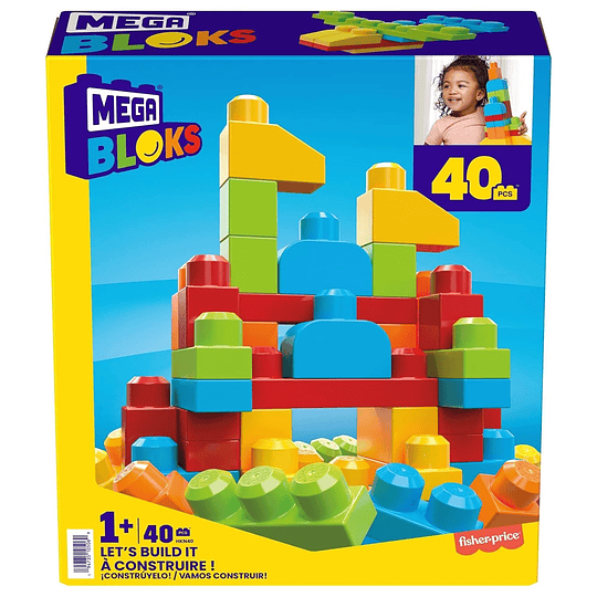 Juguete de Construcción Mega Bloks 40 Pcs