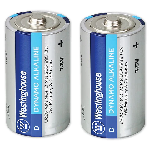 Pack 2 Pilas Dynamo Alcalina D Westinghouse