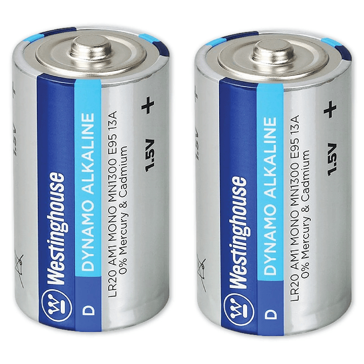 Pack 2 Pilas Dynamo Alcalina D Westinghouse 2
