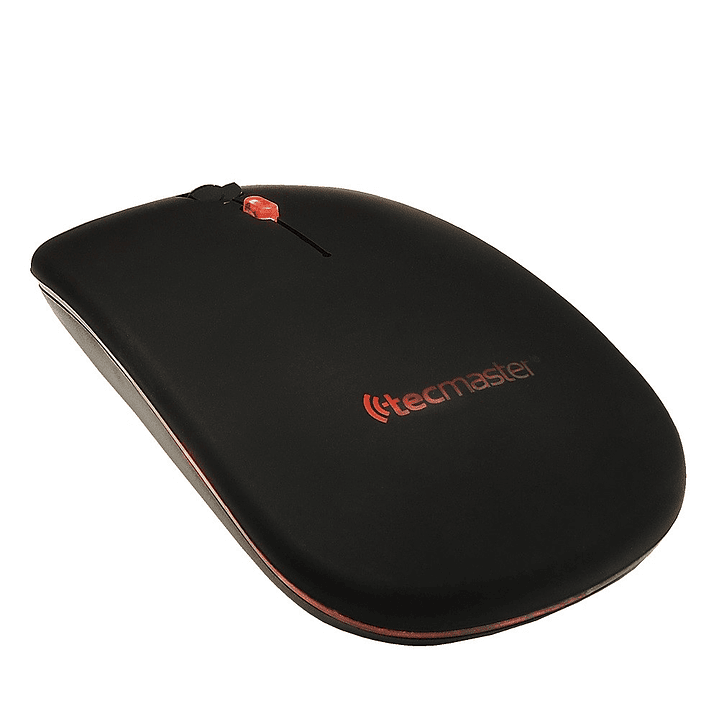 Mouse Slim Dual Inalámbrico Tecmaster Recargable Negro 1