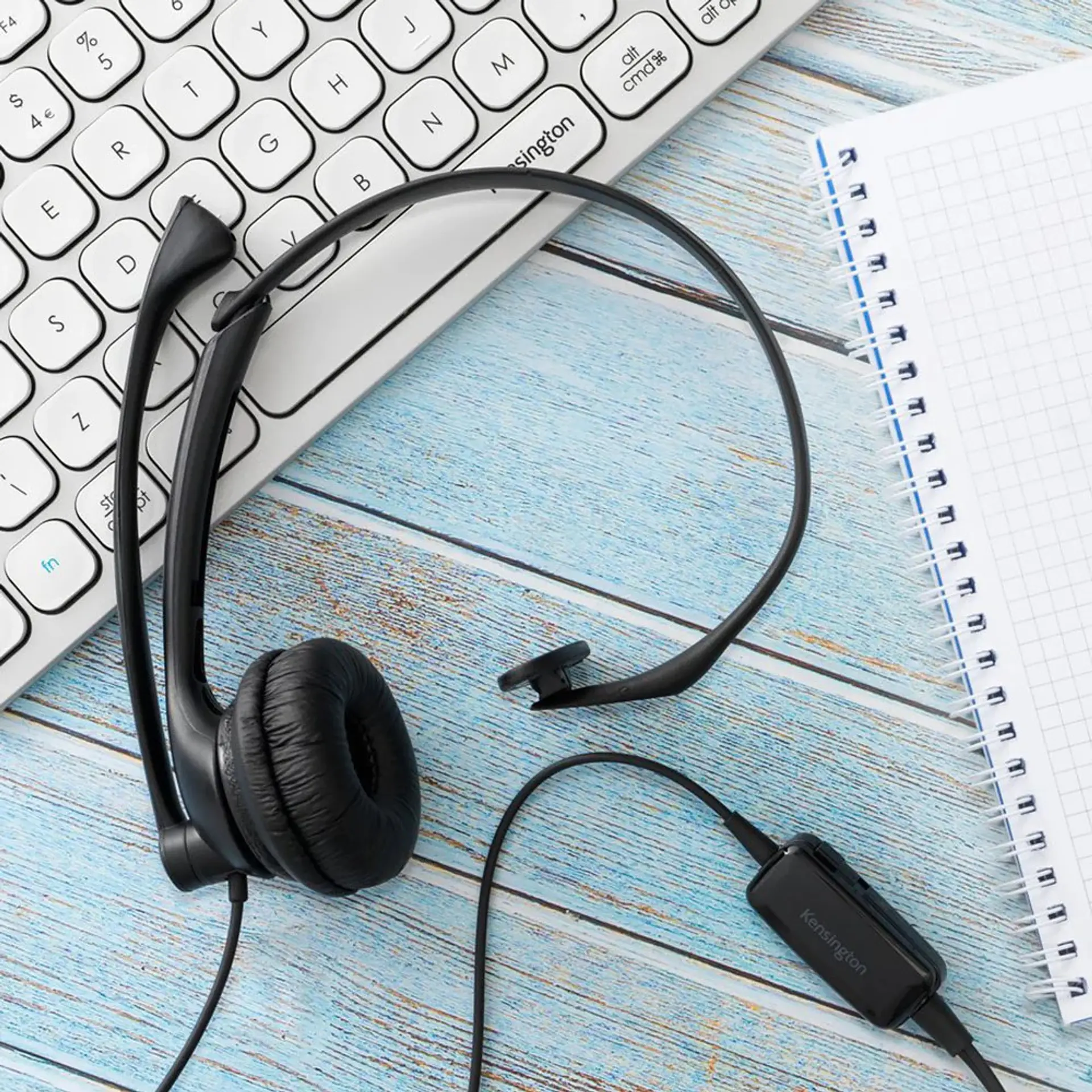Audífonos Kensington Mono Con Micrófono USB K80100WW 3