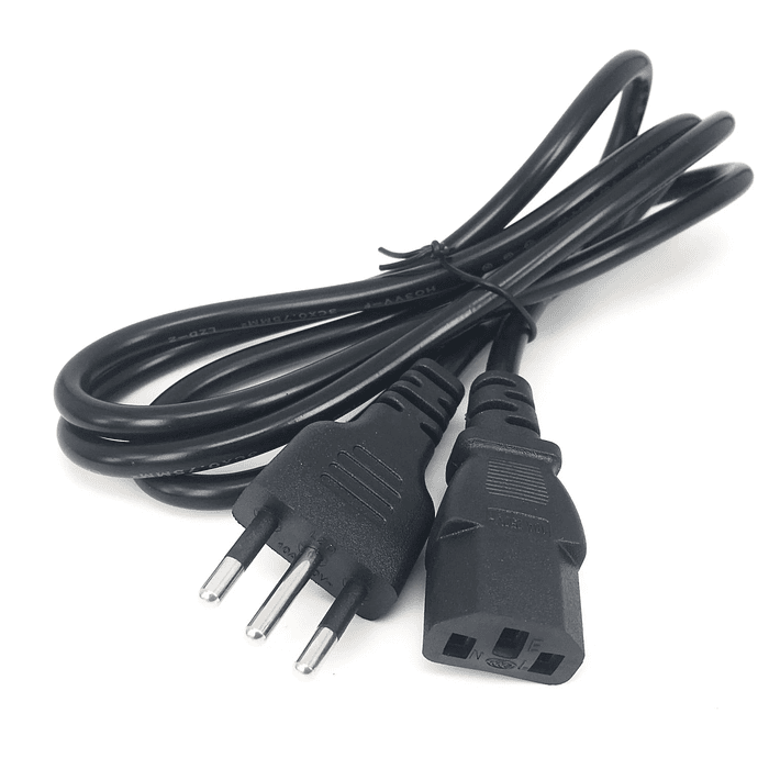Cable Fuente de Poder Para PC 1.8mts 1