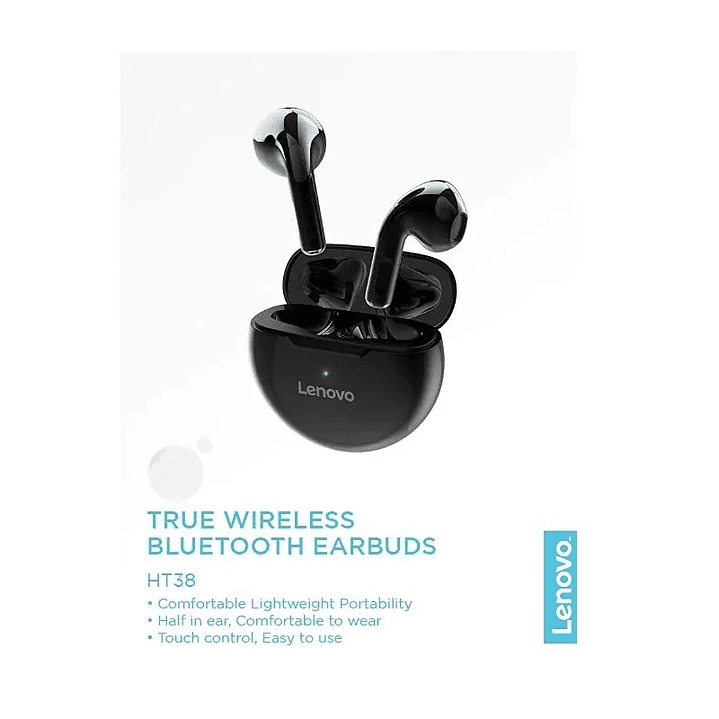 Audifonos Lenovo HT38 In Ear Bluetooth TWS Negro 3