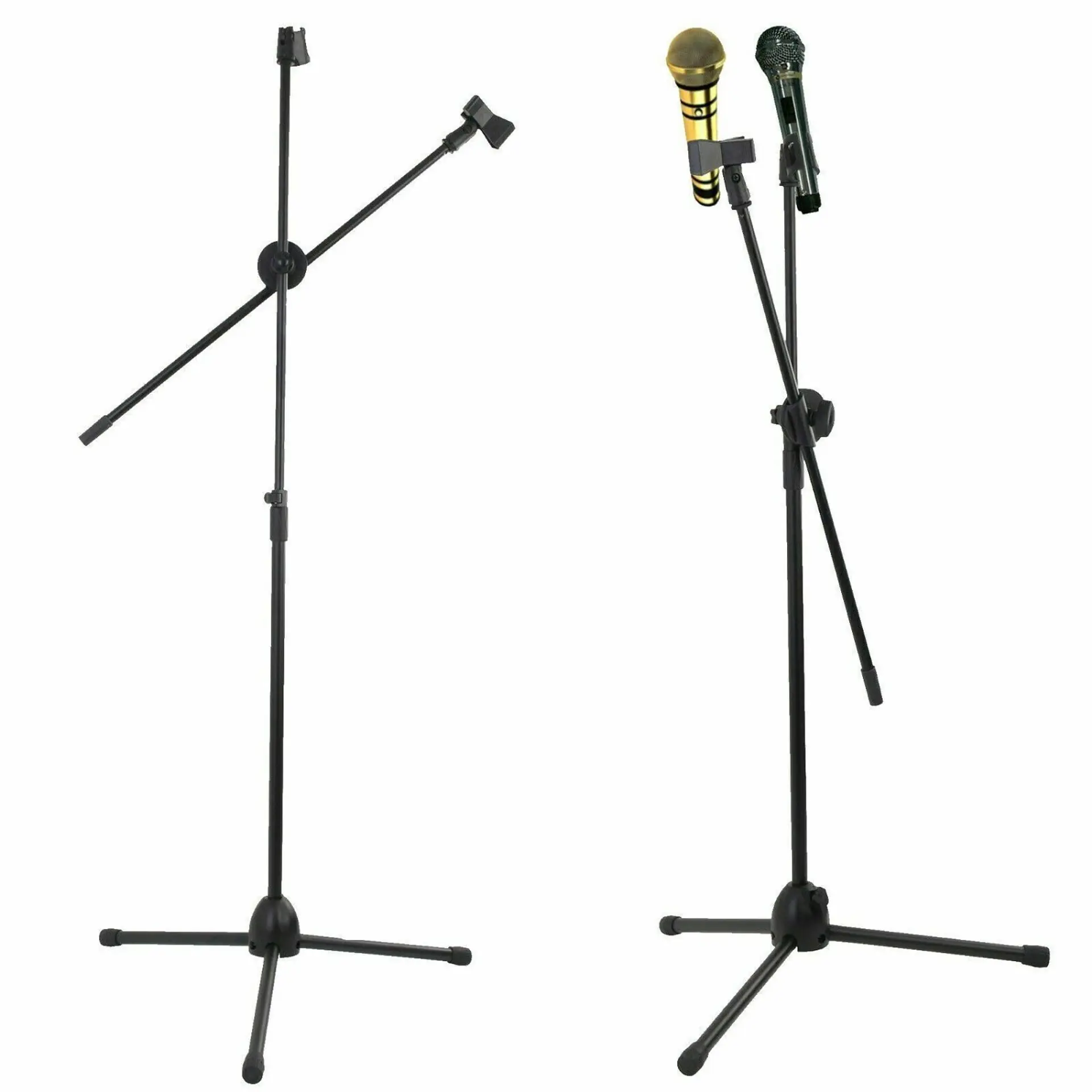 Atril Para Micrófono con Boom Metálico Doble Universal 4