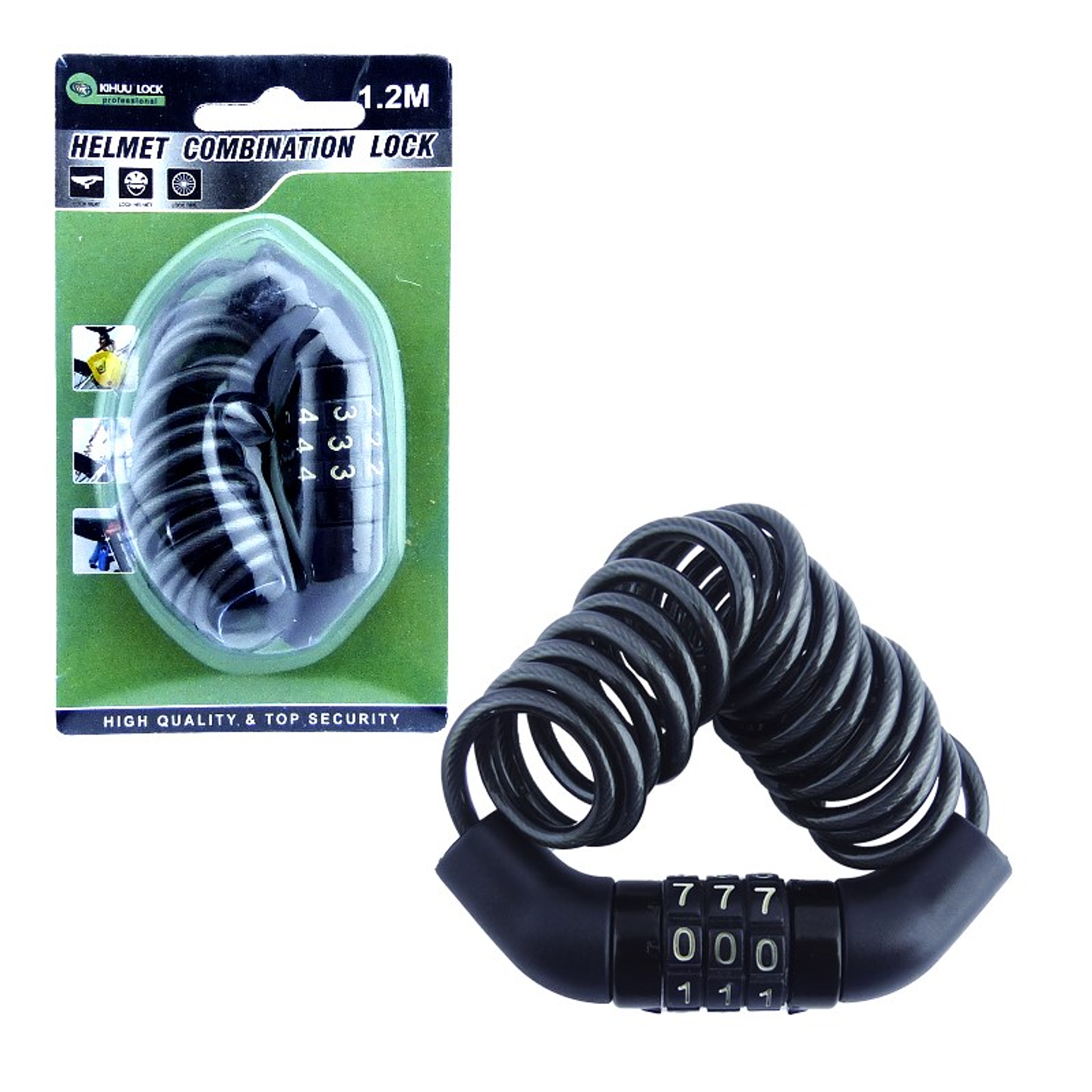 Cadena Seguridad Casco Moto y Equipaje  4