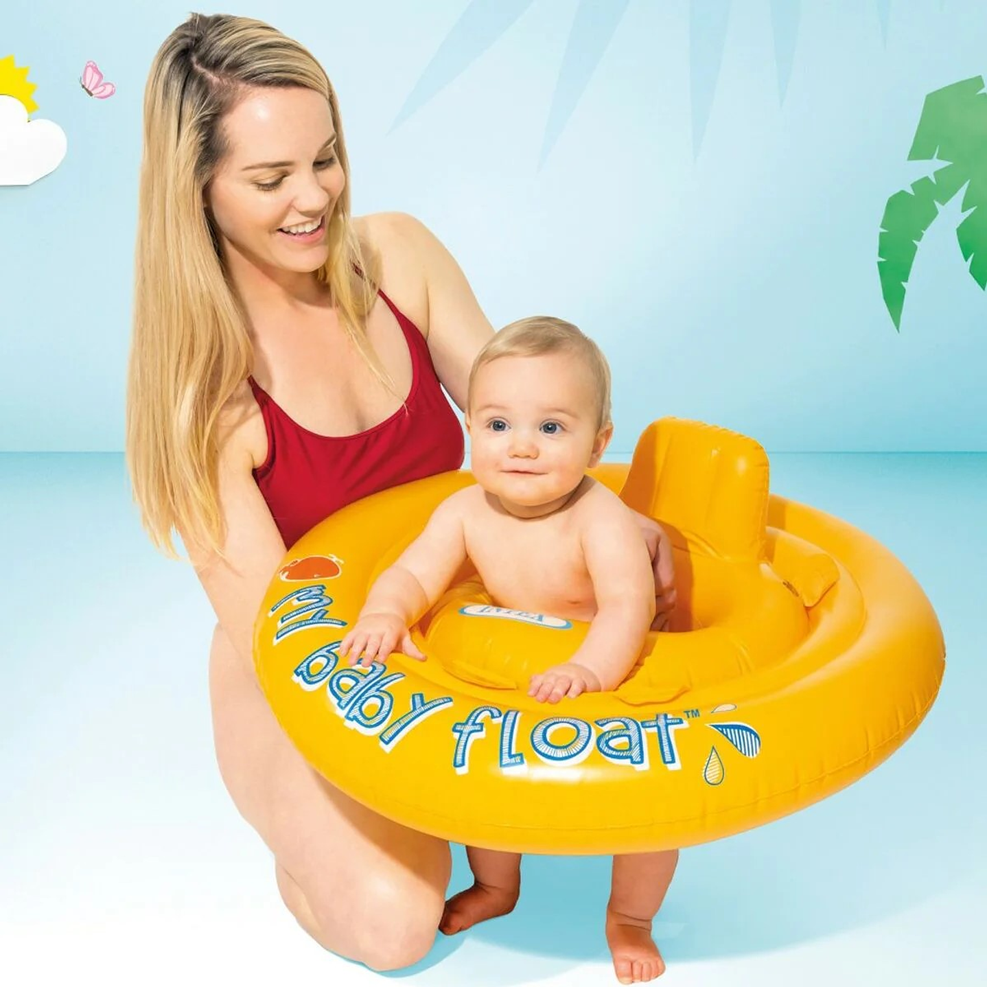 Flotador Inflable Circular Para Bebé Intex My Baby Float 70cm 2