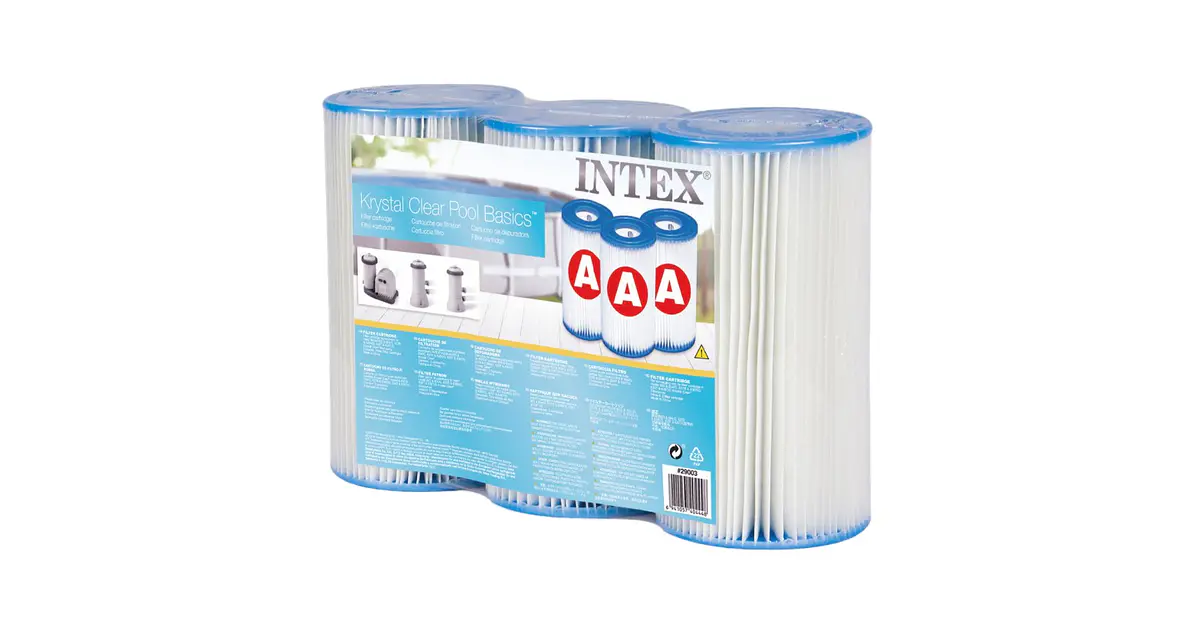 Pack 3 Cartucho Filtro Piscina Tipo A Intex 29003