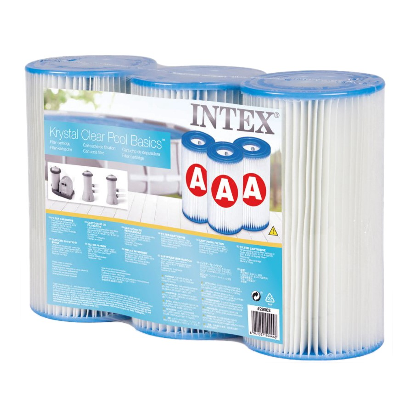 Pack 3 Cartucho Filtro Piscina Tipo A Intex 29003 1