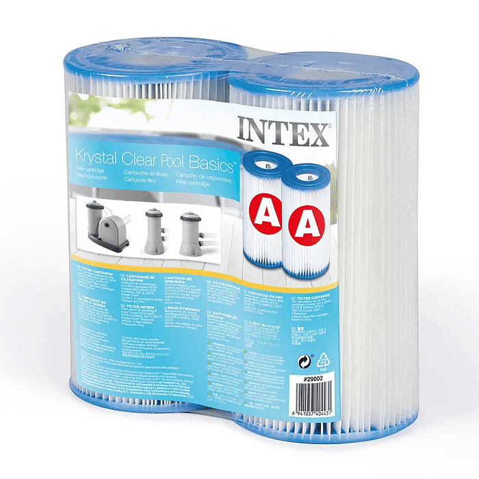 Pack 2 Cartucho Filtro Piscina Tipo A Intex 29002 1