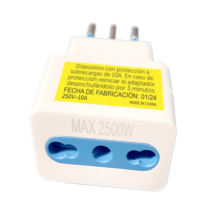 Enchufe Adaptador Bipaso Macrotel 10/16 2500w 2