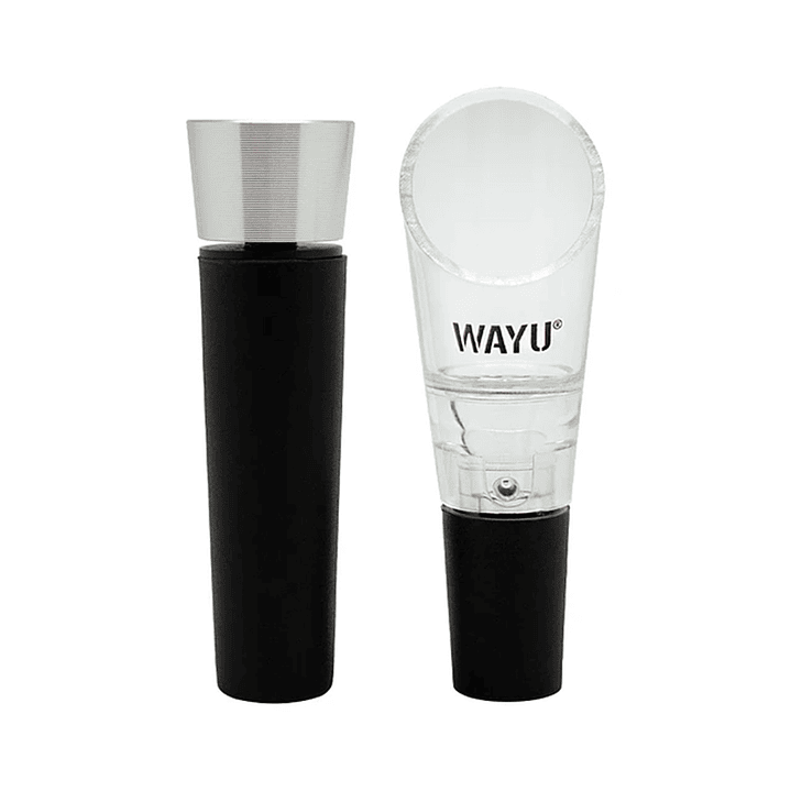 Set De Aireador Y Tapon Vino Wayu 1