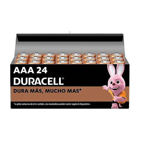 Pack 24 Pilas Duracell Aaa Alcalina Caja