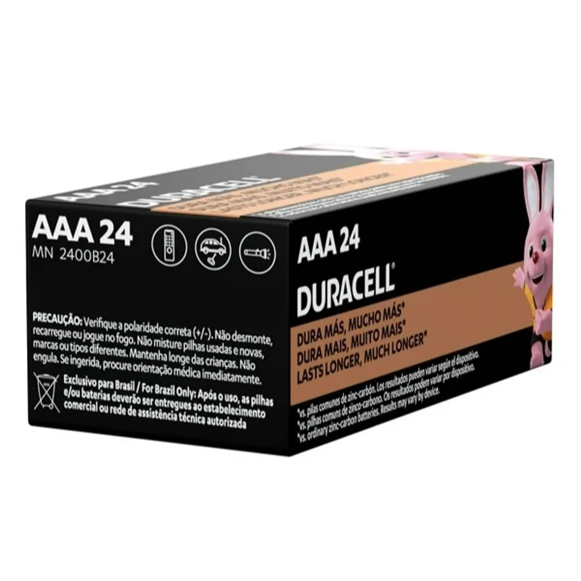 Pack 24 Pilas Duracell Aaa Alcalina Caja 2