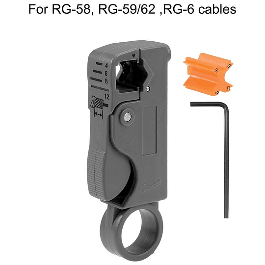 Cortador Pelador Cable Coaxial Rg6, Rg59, Rg58