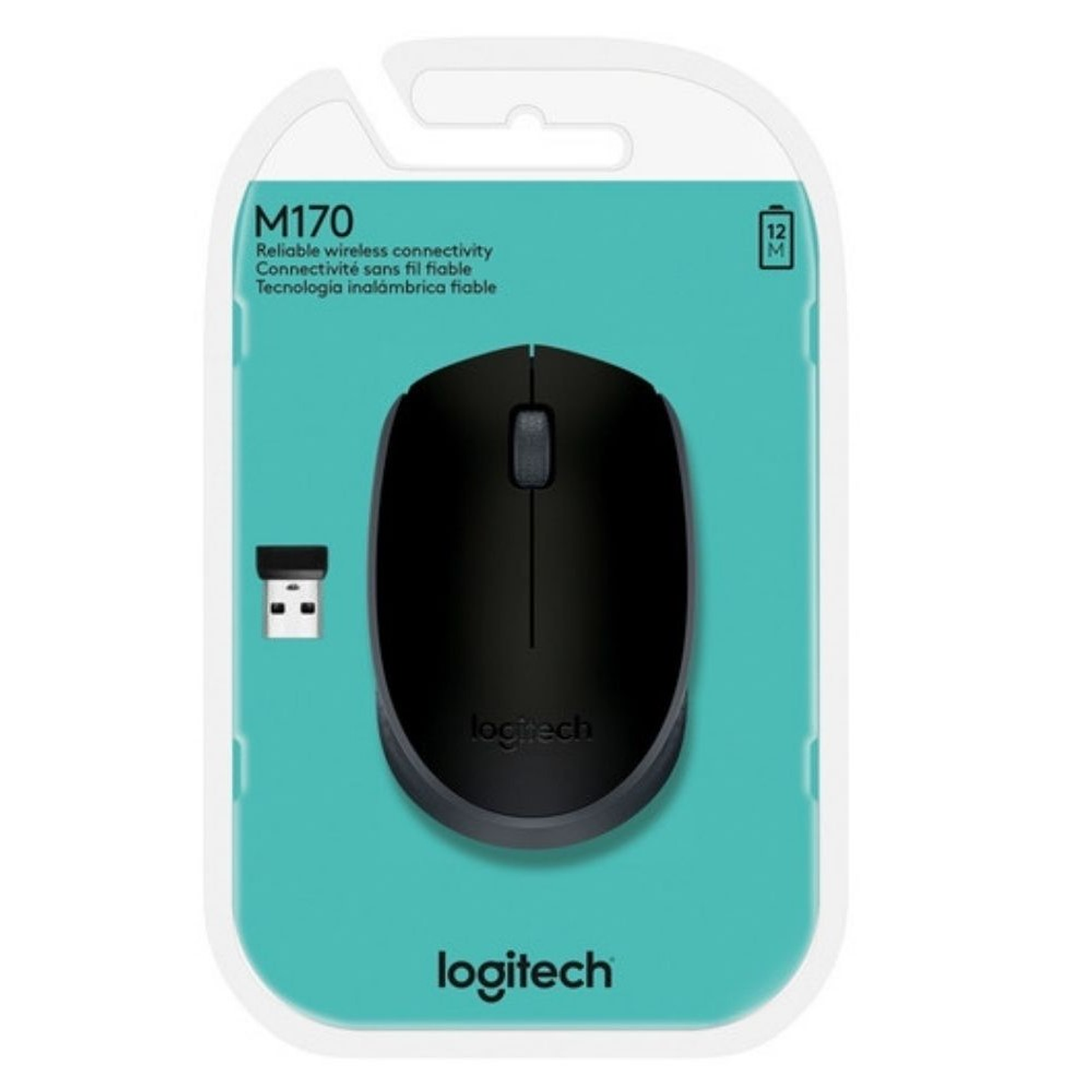 Mouse inalámbrico Logitech M170 Negro 5