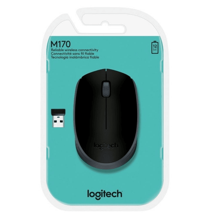 Mouse inalámbrico Logitech M170 Negro 5
