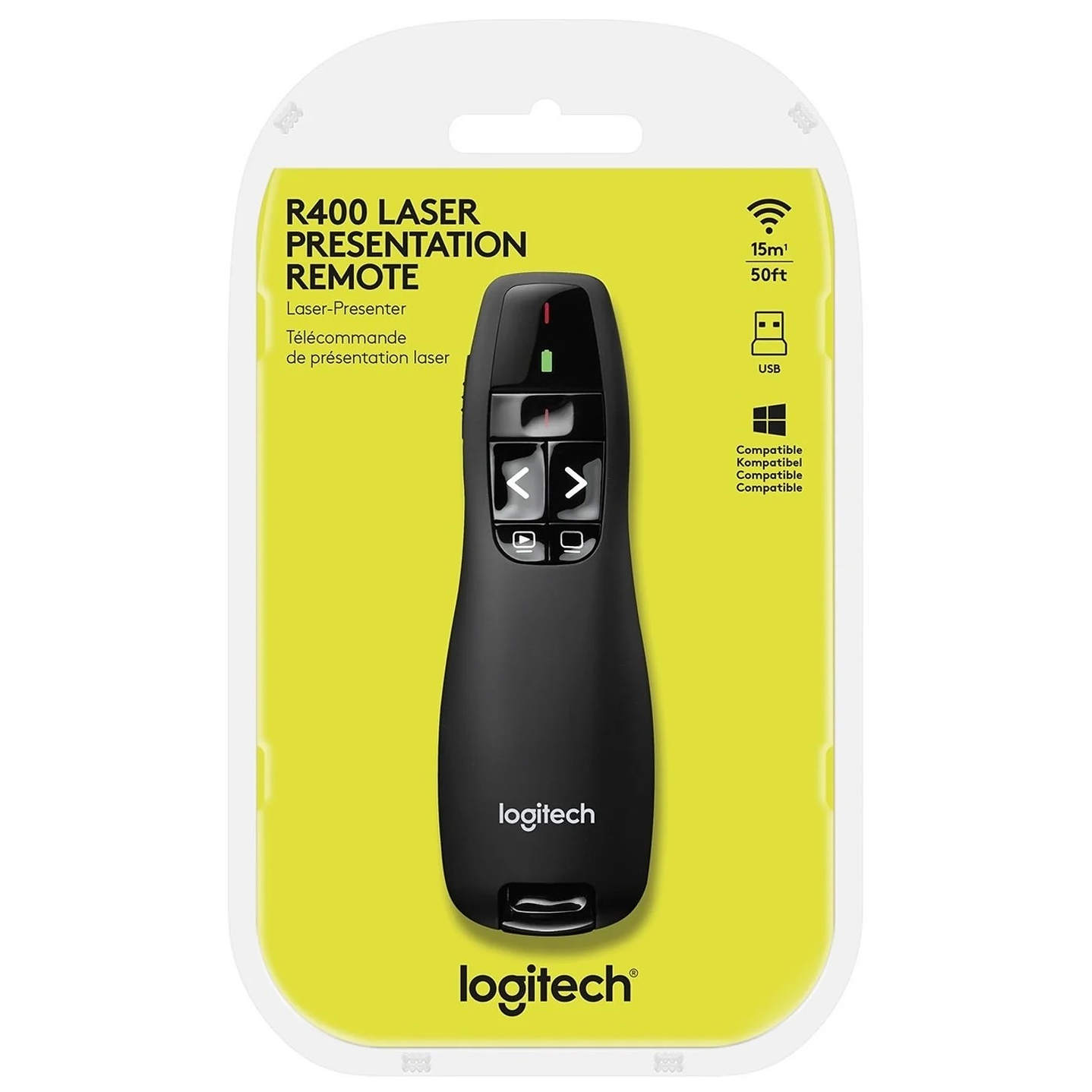 Puntero Presentador inalámbrico Logitech R400 5