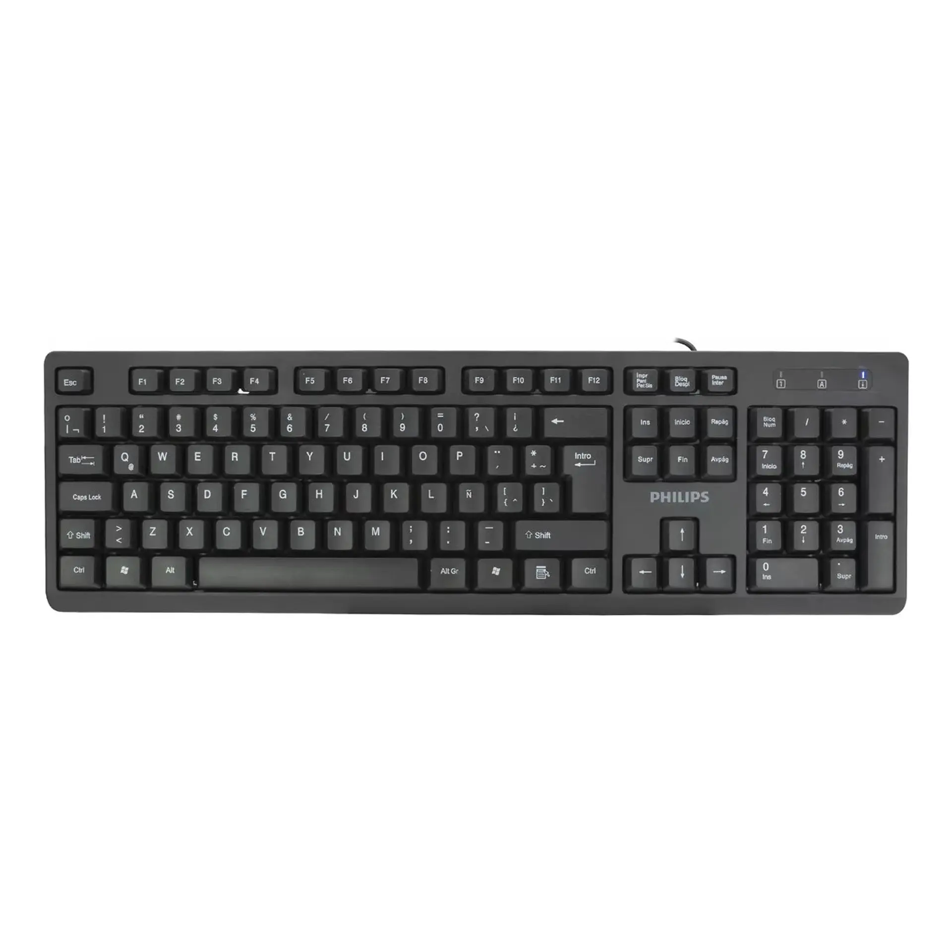 Teclado Usb Alámbrico Philips K234 SPK6234 4