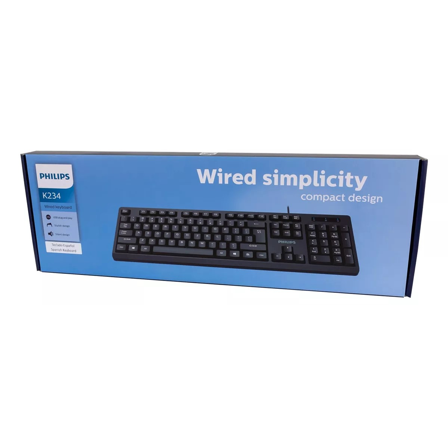 Teclado Usb Alámbrico Philips K234 SPK6234 5