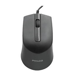 Mouse Alámbrico Philco Spk7104 Negro