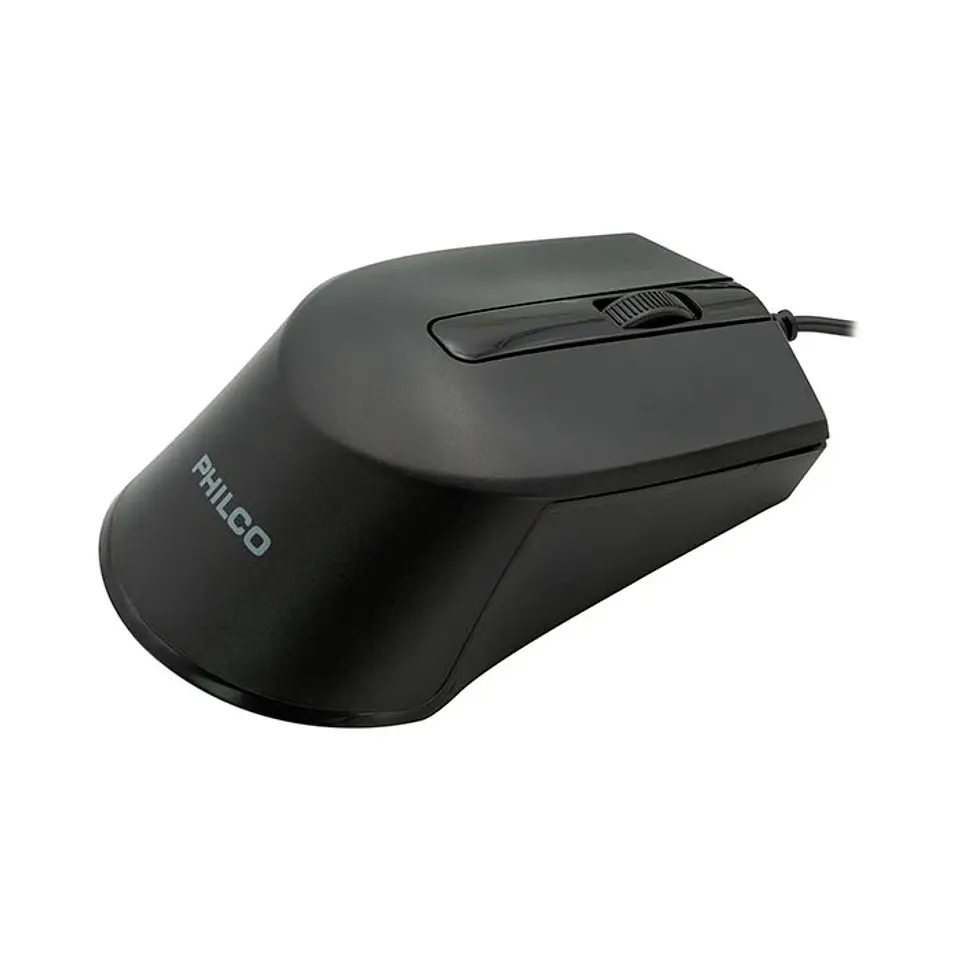 Mouse Alámbrico Philco Spk7104 Negro 3