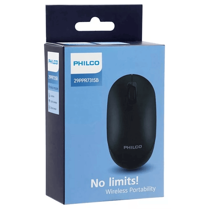 Mouse Inalámbrico Philco 7315B Negro 4