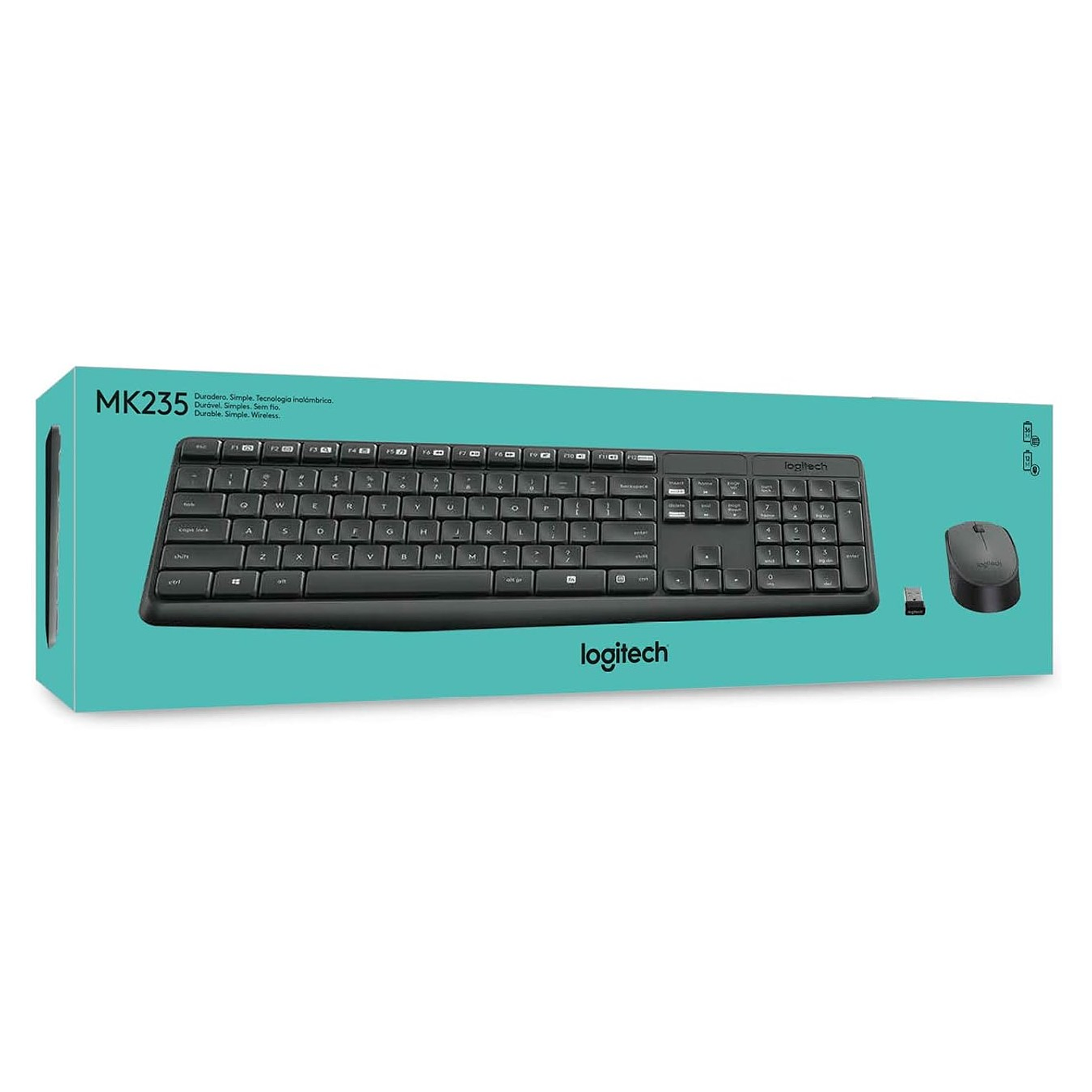 Kit Teclado y Mouse Inalámbrico Logitech MK235 8