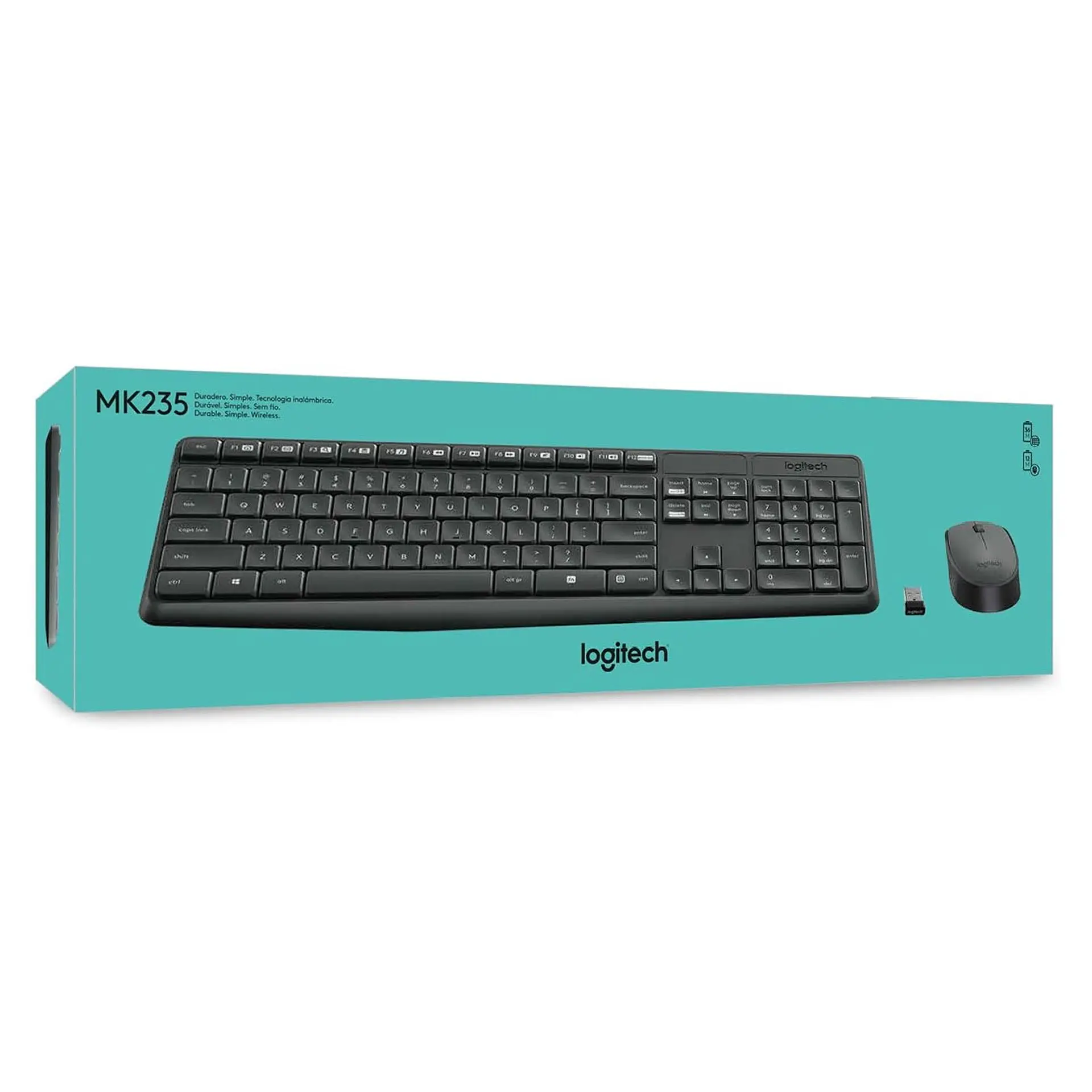 Kit Teclado y Mouse Inalámbrico Logitech MK235 8
