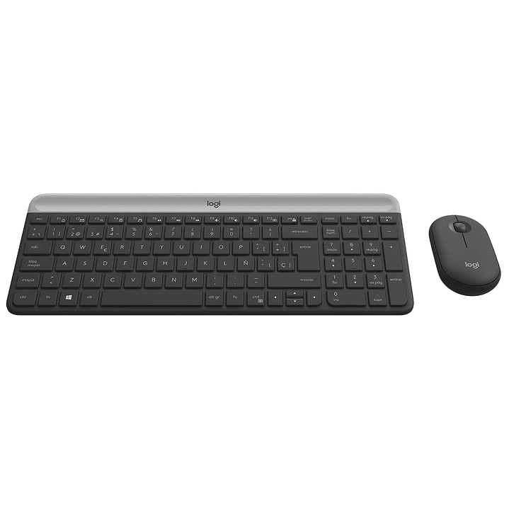 Kit Teclado y Mouse Inalámbrico Logitech MK470 Slim Combo 3