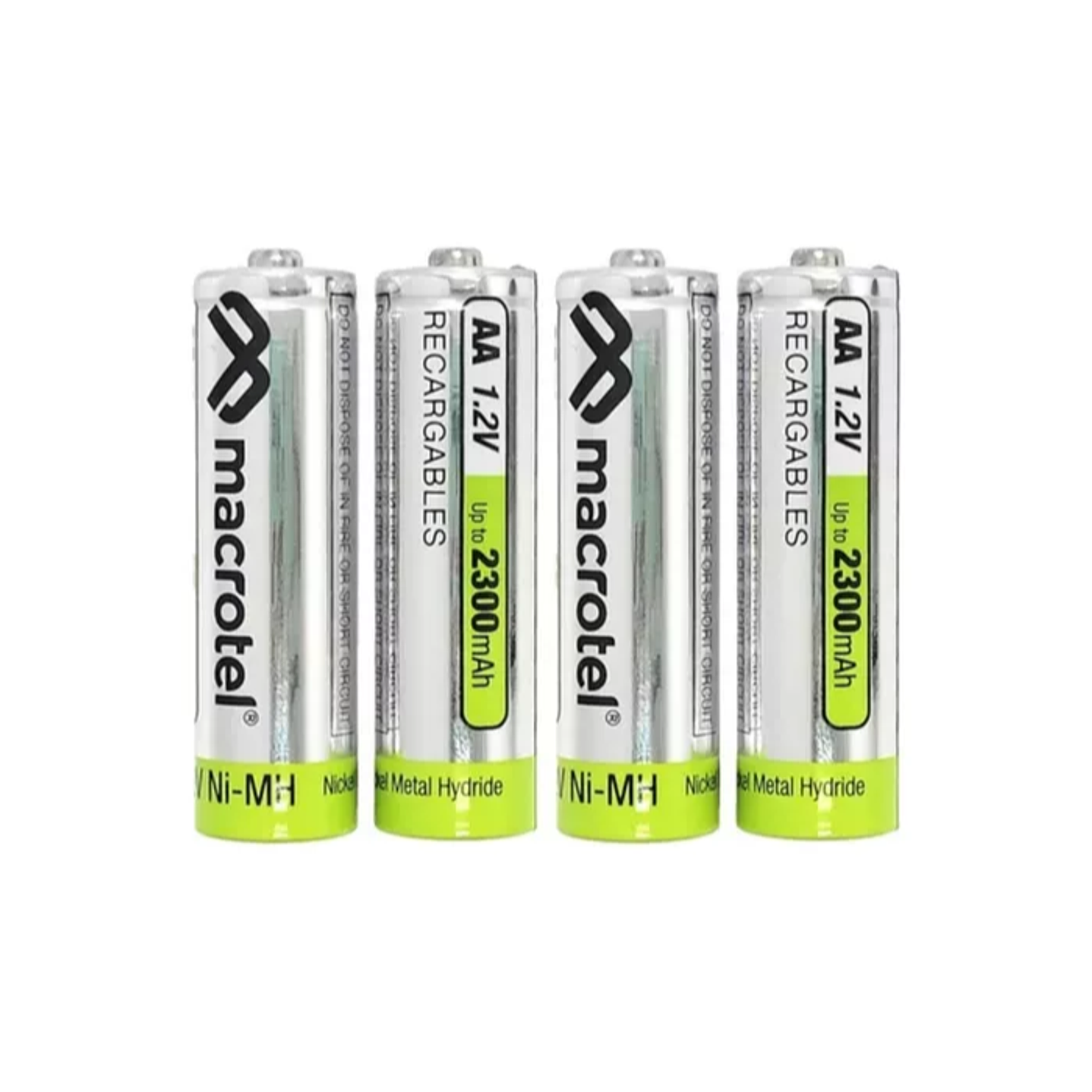 Pack Cargador USB-C con 4 pilas AA Macrotel 2300mha 3