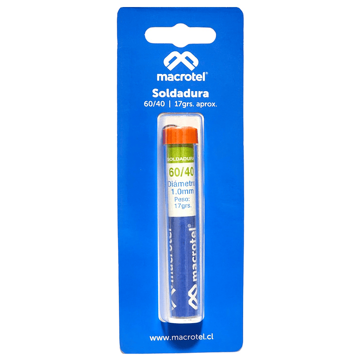 Soldadura de lápiz Macrotel 60/40 17 gr 1