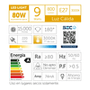 Pack 4 Ampolletas Led Macrotel E27 9w 3000K Luz Calida 3