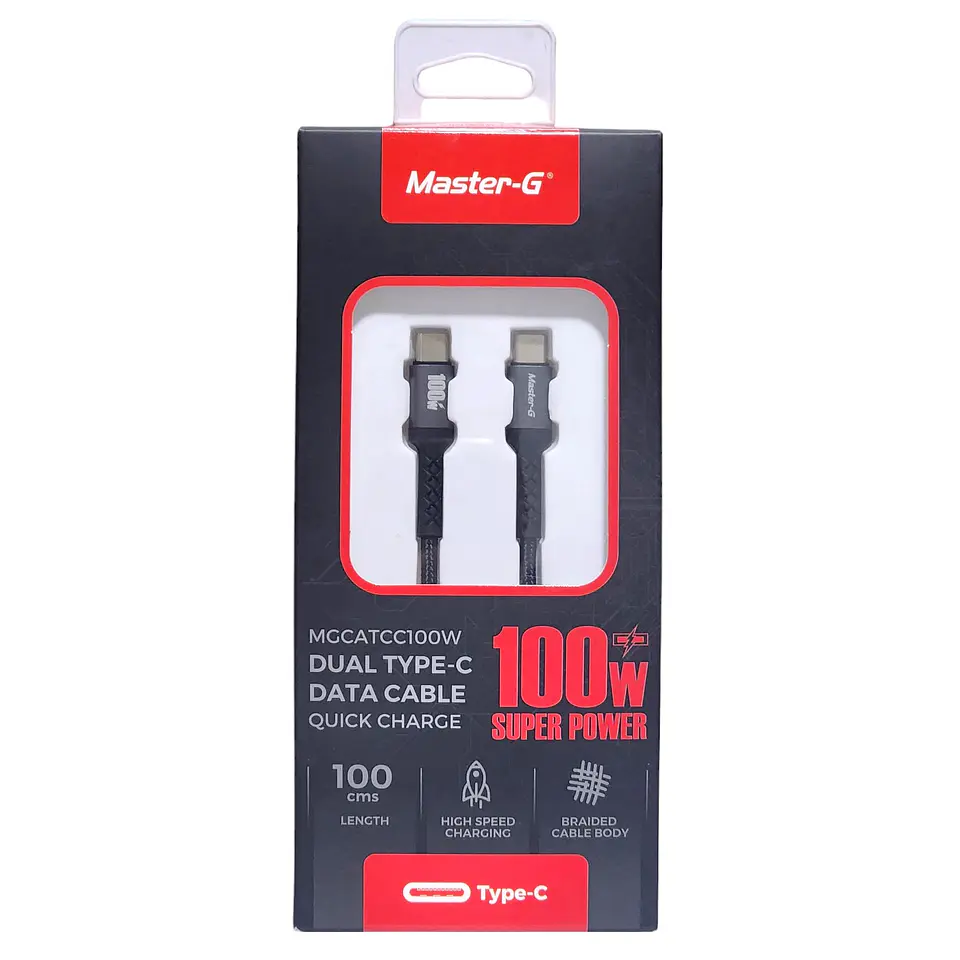 Cable De Carga Usb-C a C Antinudos 100W Master-G 3