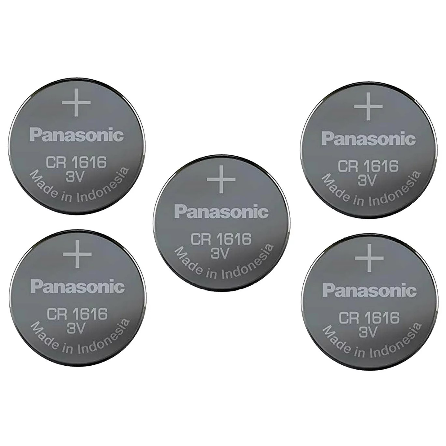 Pack 5 Pilas Panasonic Botón Litio Cr1616 3V 2