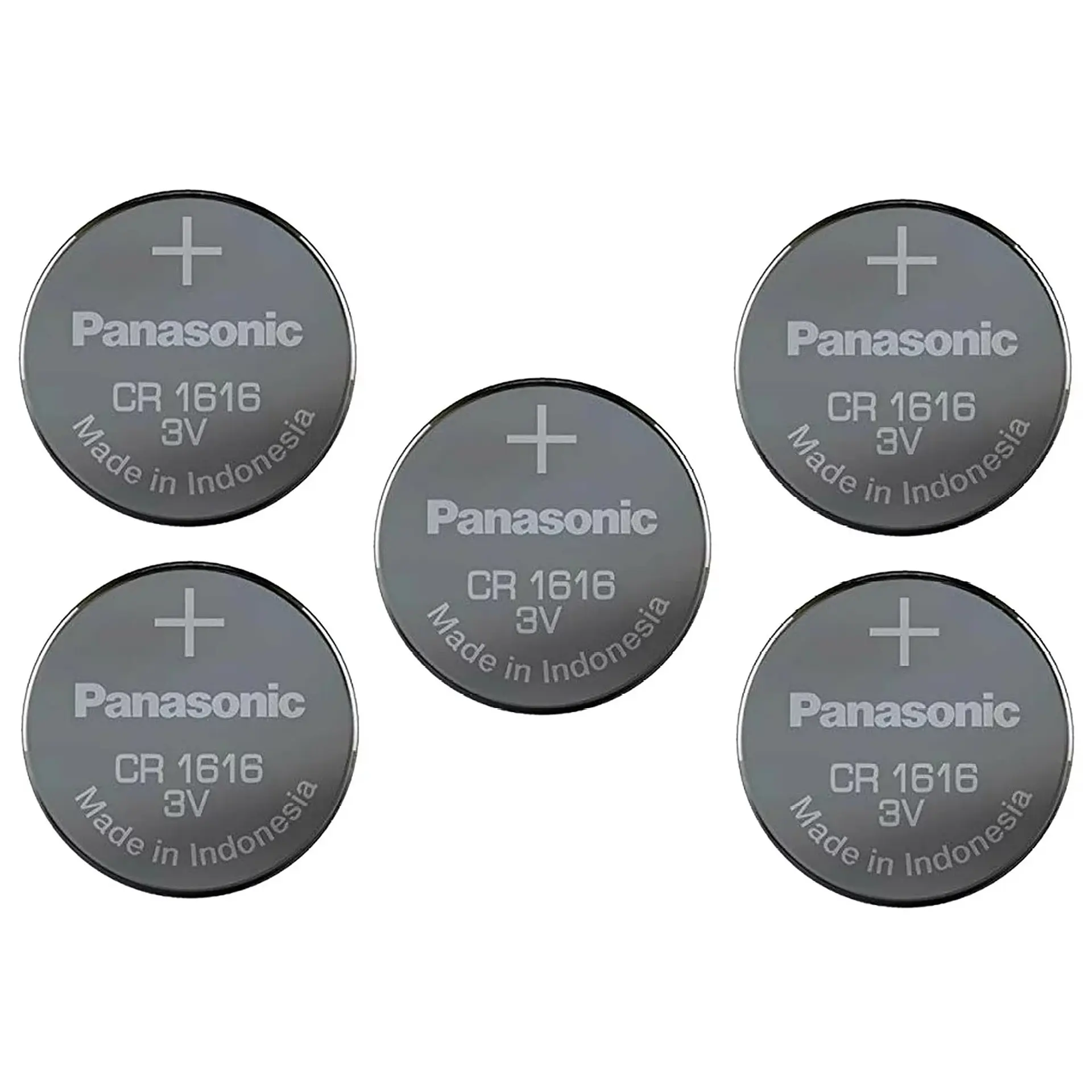 Pack 5 Pilas Panasonic Botón Litio Cr1616 3V 2
