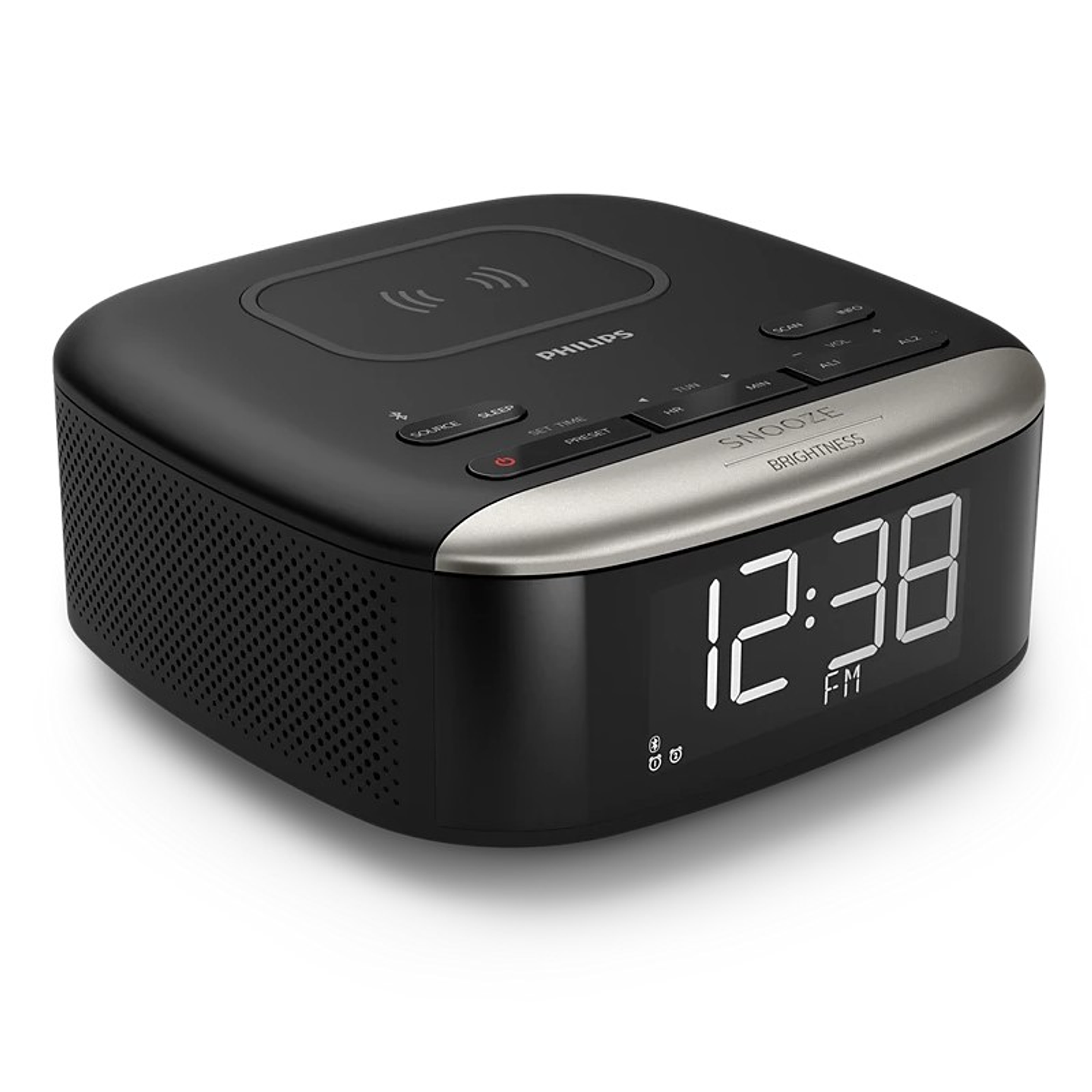 Radio Reloj Despertador Bluetooth y Cargador Philips TAR7606 1