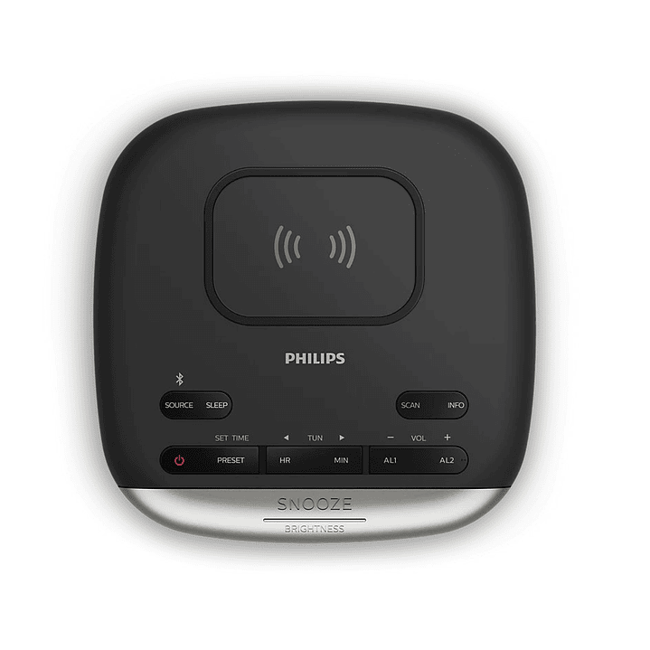 Radio Reloj Despertador Bluetooth y Cargador Philips TAR7606 3