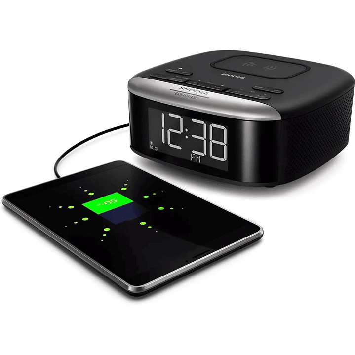 Radio Reloj Despertador Bluetooth y Cargador Philips TAR7606 6