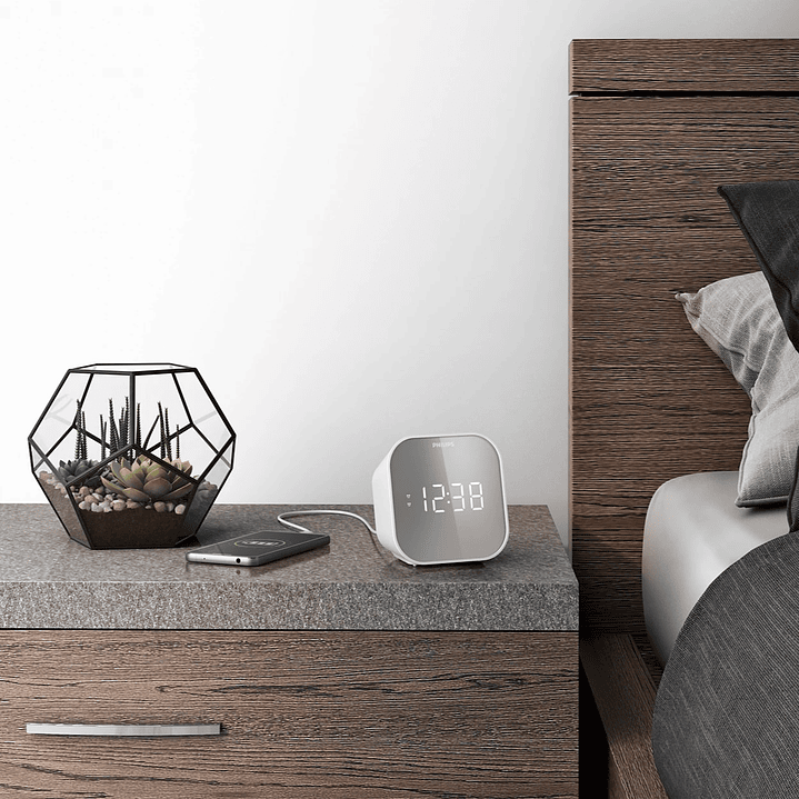 Radio Reloj Despertador Philips TAR4406 Espejo 8