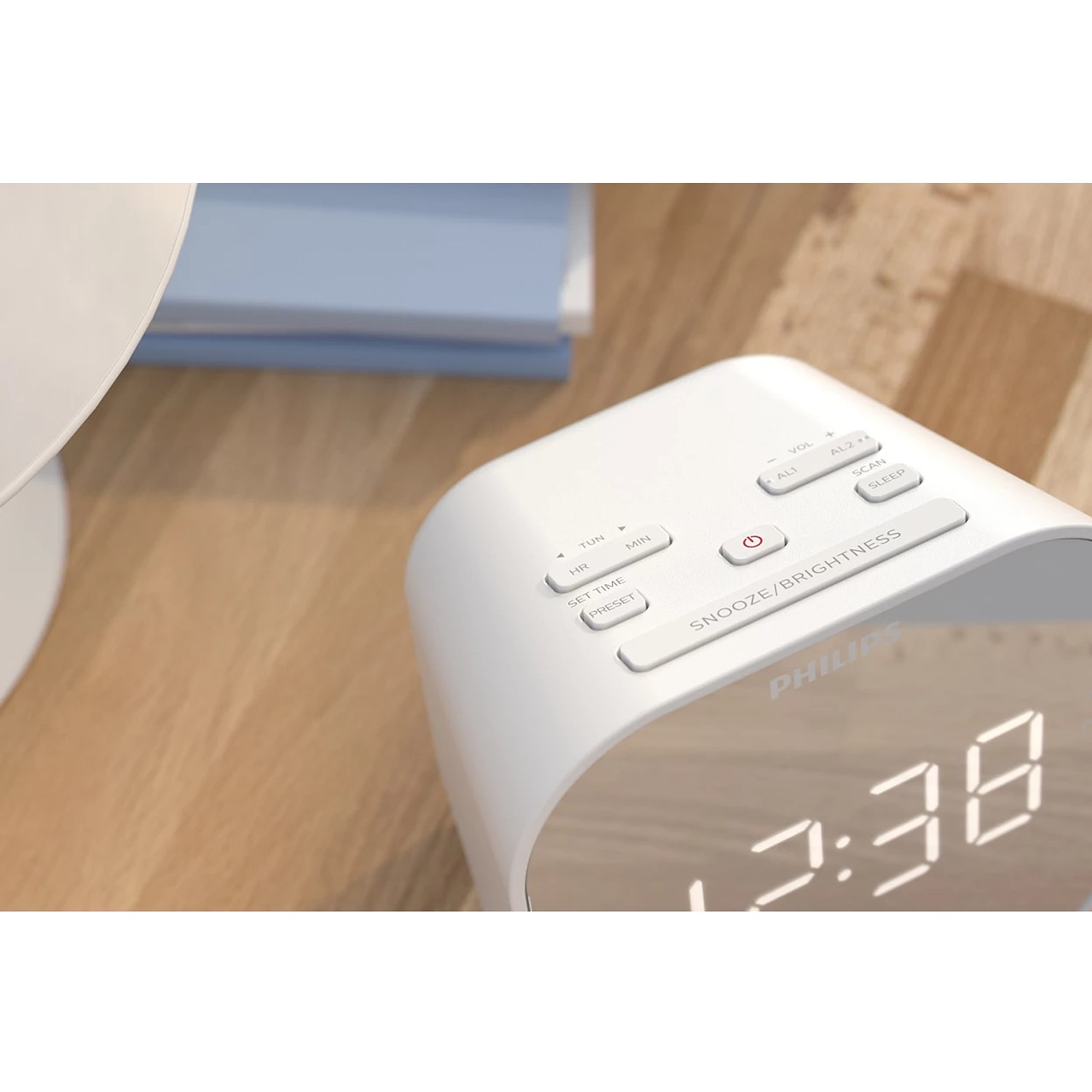 Radio Reloj Despertador Philips TAR4406 Espejo 9