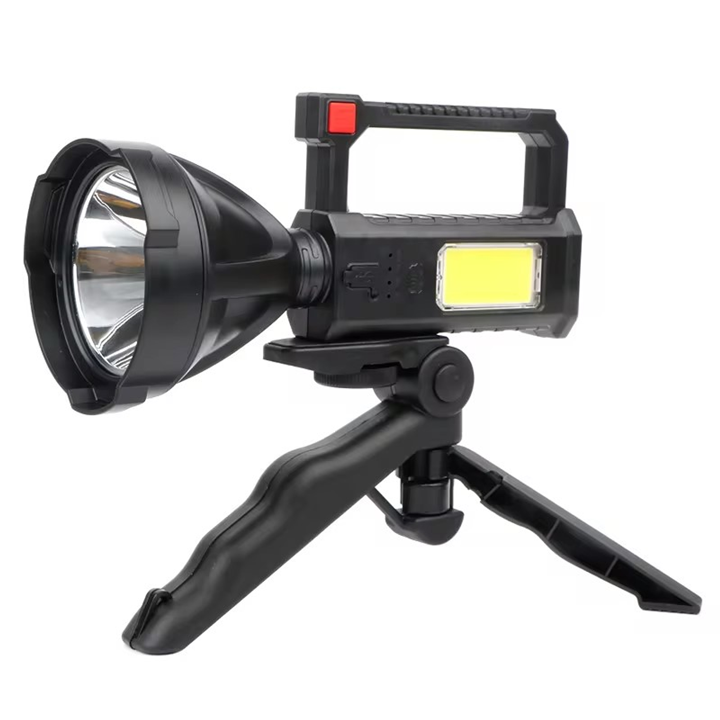 Linterna LED Con Trípode 1 Led + 1 led COB Recargable Usb  1