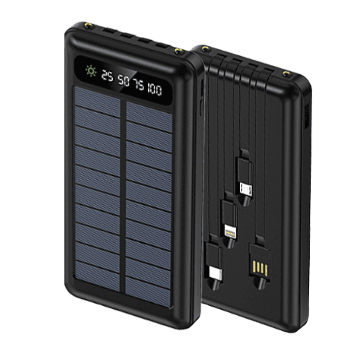 Batería Portátil Solar Power Bank 10.000 Mha Tecnolab TL570BK 1