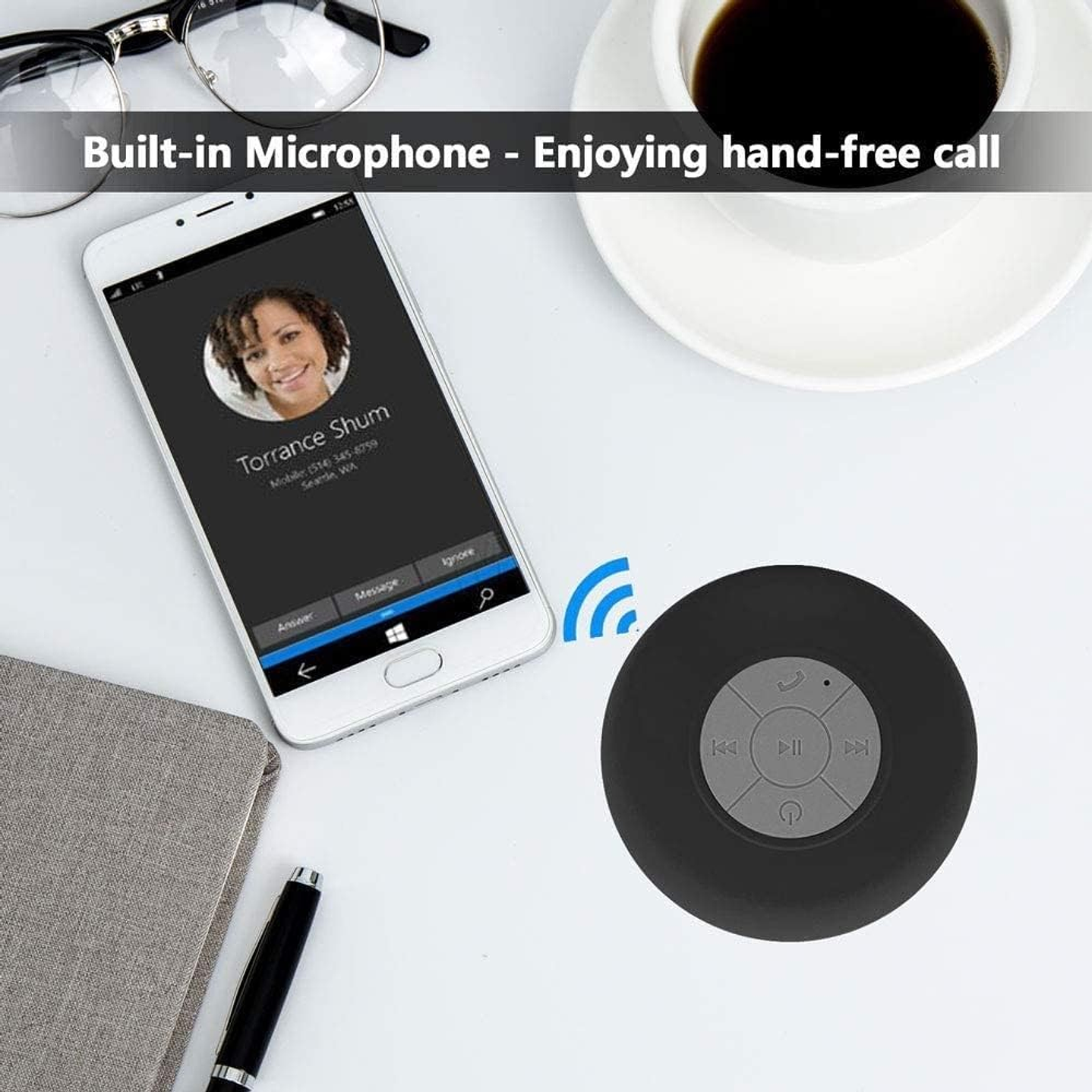 Parlante Ducha Dblue DBS046BK Inalámbrico Negro 4