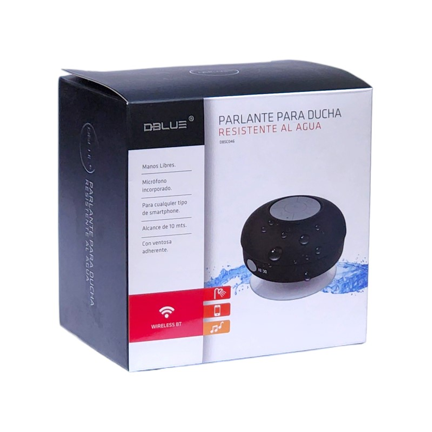 Parlante Ducha Dblue DBS046BK Inalámbrico Negro 7