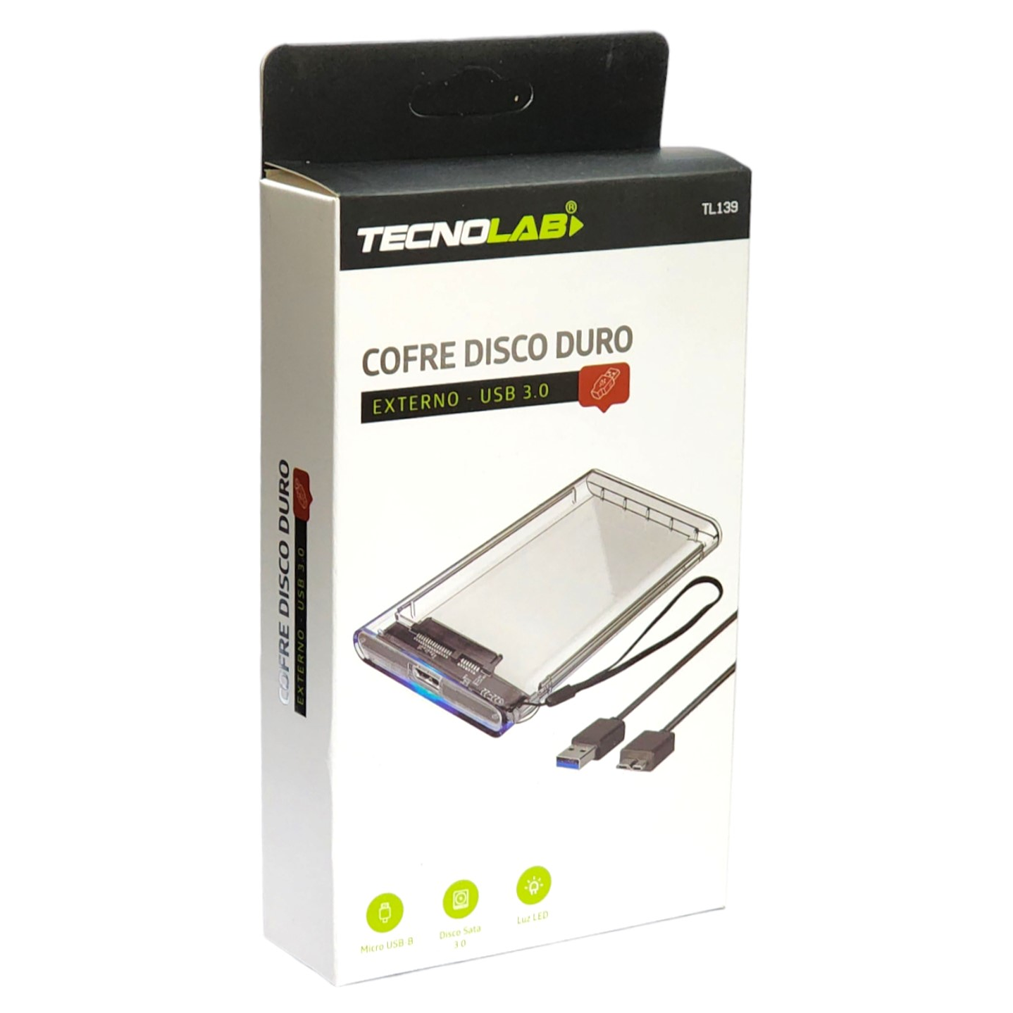 Cofre Case Disco Duro 2.5 Usb 3.0 Tecnolab TL139 3