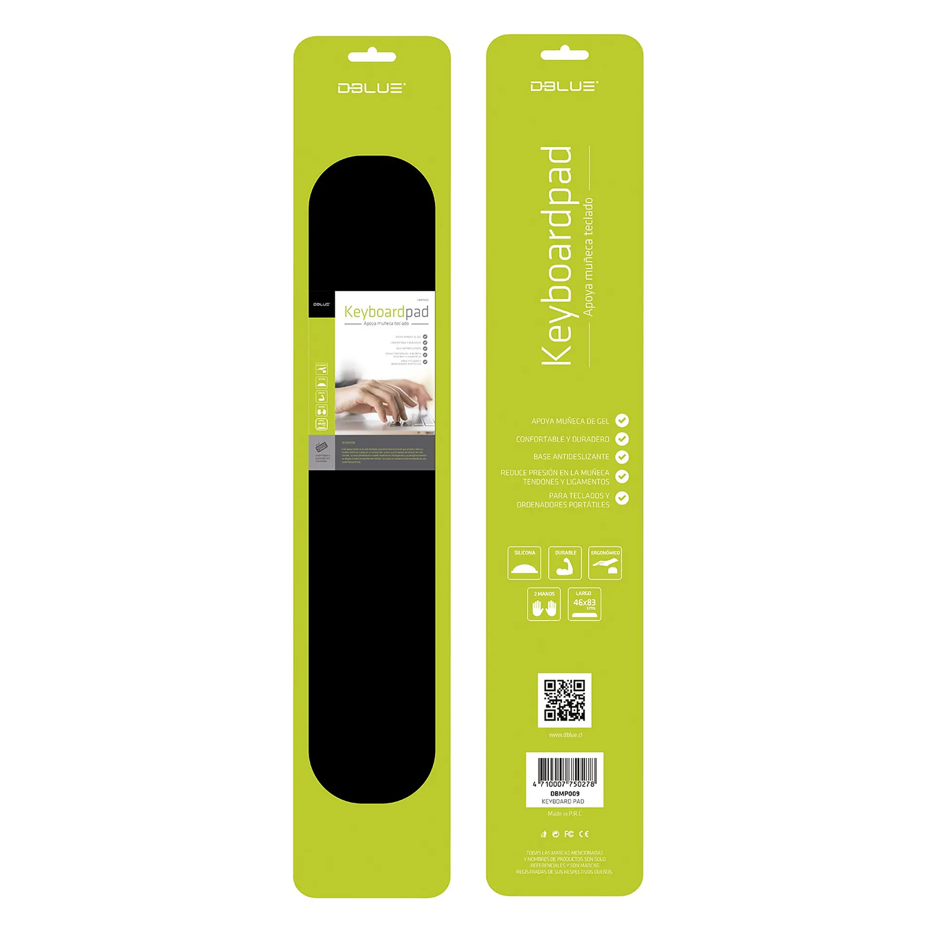 Apoya Muñecas Pad Dblue DBMP009 Negro 3