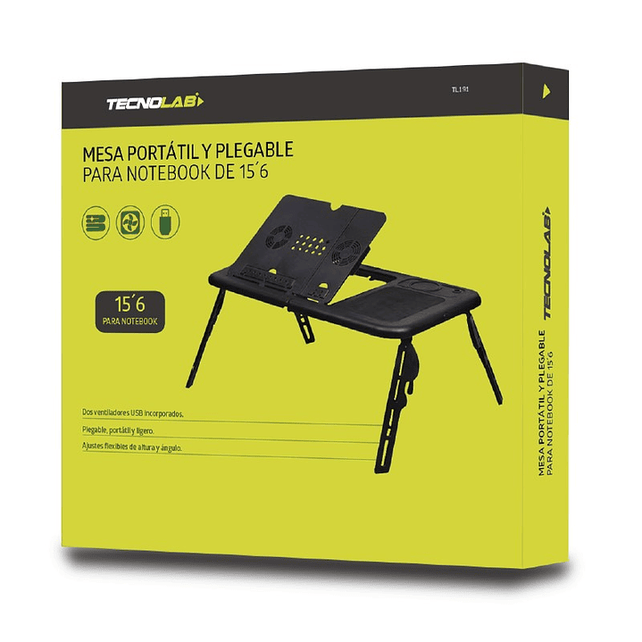 Mesa Para Notebook Con Patas Y Ventilador Tecnolab TL191 4