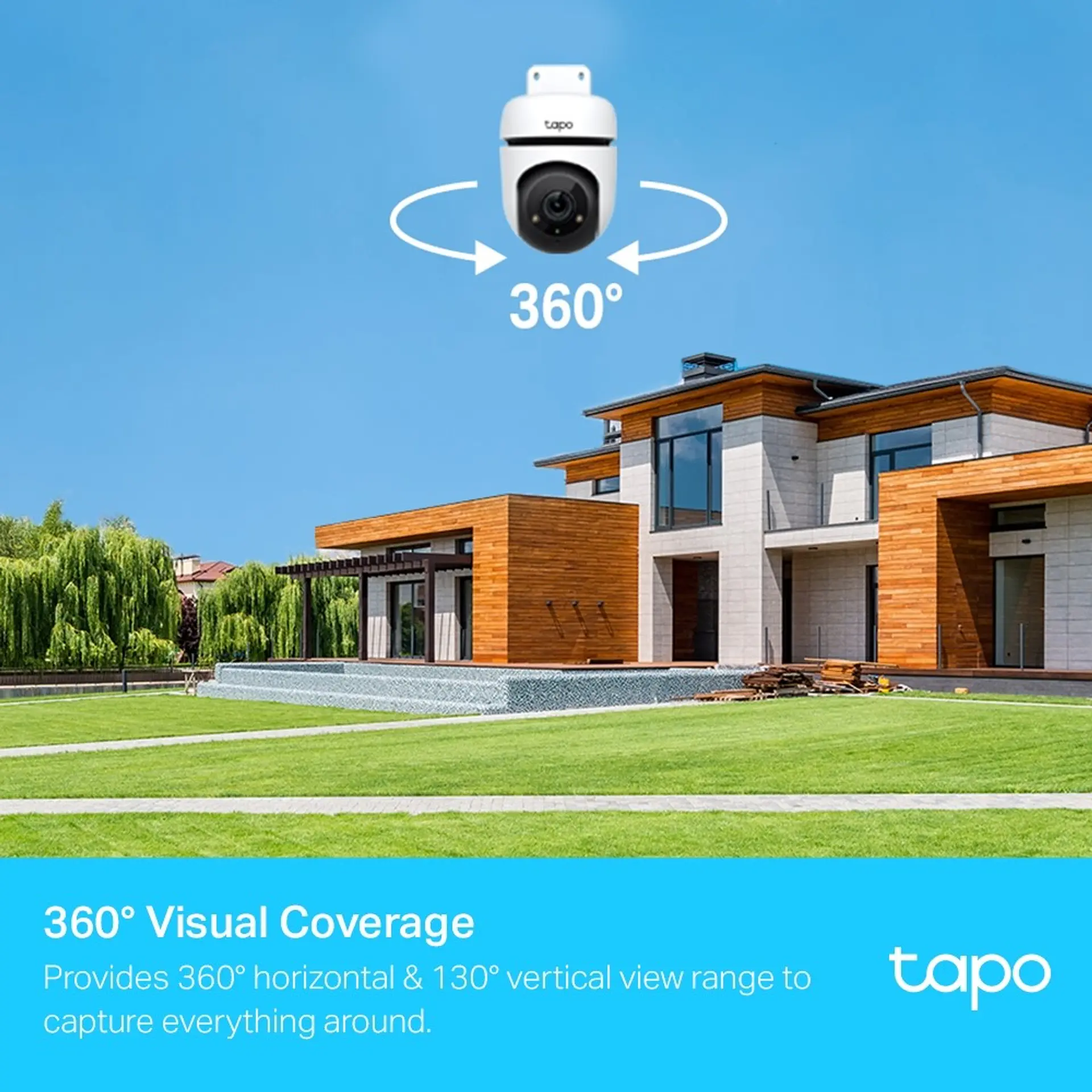 Cámara de Seguridad Exterior Wifi Tapo C500 P/T 360° 4