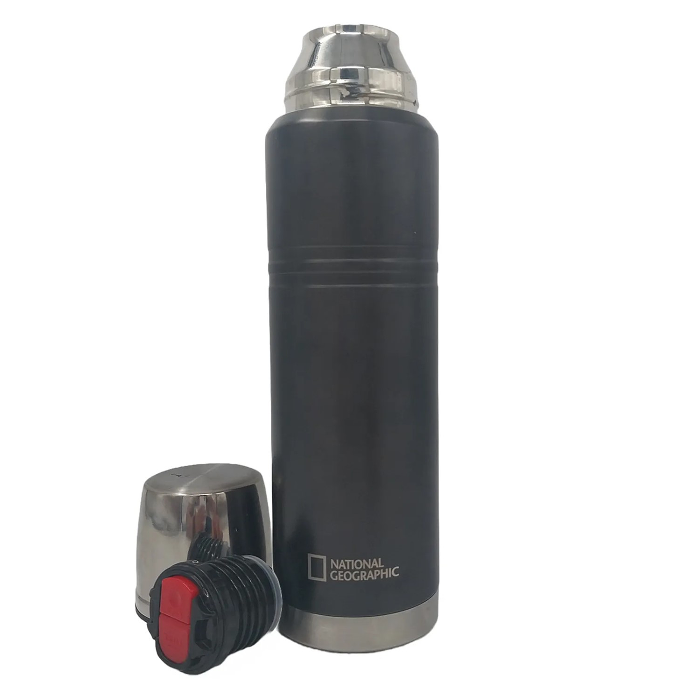 Termo Acero Inox. 1 Lt National Geographic Negro THNG14 2